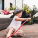 Image d'un enfant sur une terrasse - Bois Expo