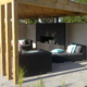 pergola en bois avec espace détente - Bois Expo