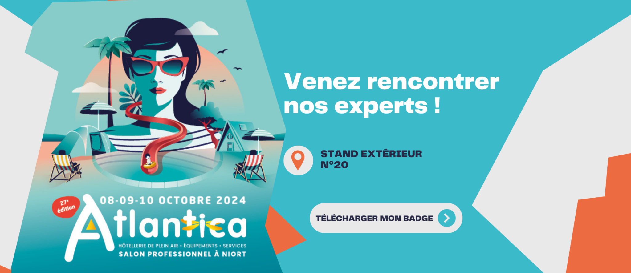 Affiche du salon Atlantica 2024 à Niort.