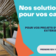 Solutions d'aménagement extérieur en bois pour campings.